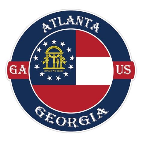 atlanta city seal|flag of atlanta georgia.